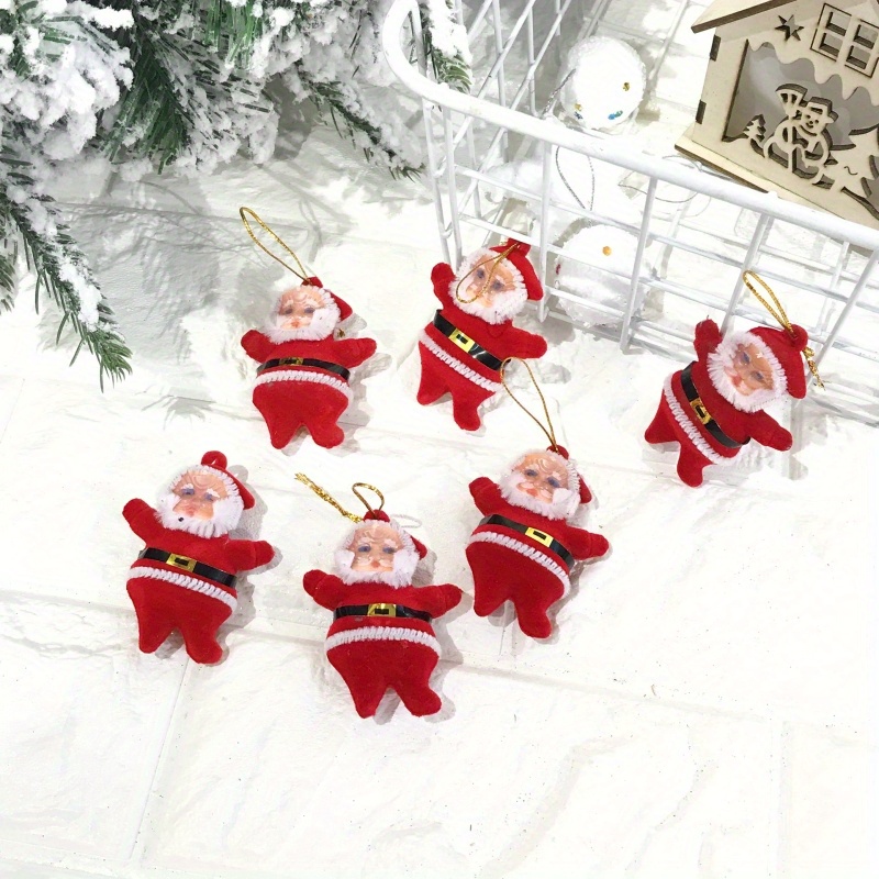 Set/4pcs, Vintage Christmas Ornaments Santa Claus Portrait Outdoor  Christmas Decoration, Polyester Vintage Christmas Background Poster New  Year Indoor