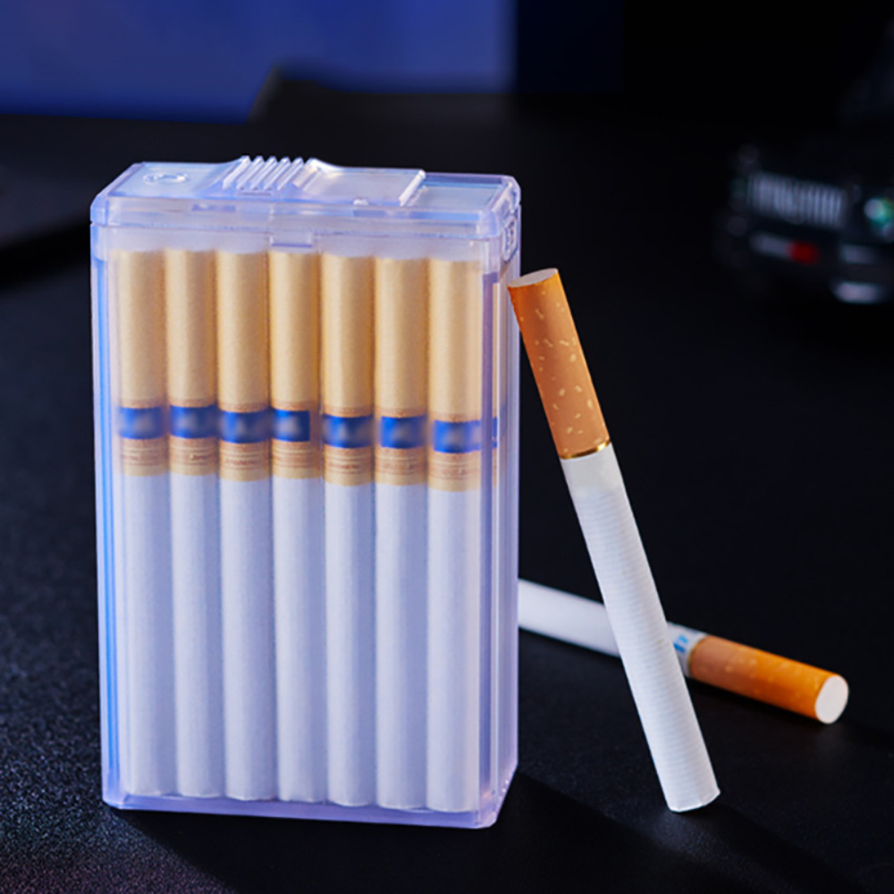 3 Piezas Portátil Caja de Cigarrillo, Funda de Aluminio con la magnétic  Plastico Pitilleras para Hombre Mujer Caja Cigarrillo para 20