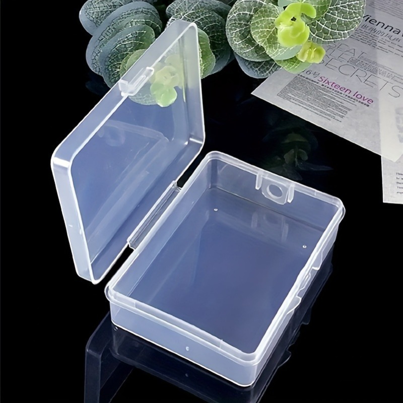 Rectangle Clear Small Plastic Box Mini Plastic Storage - Temu