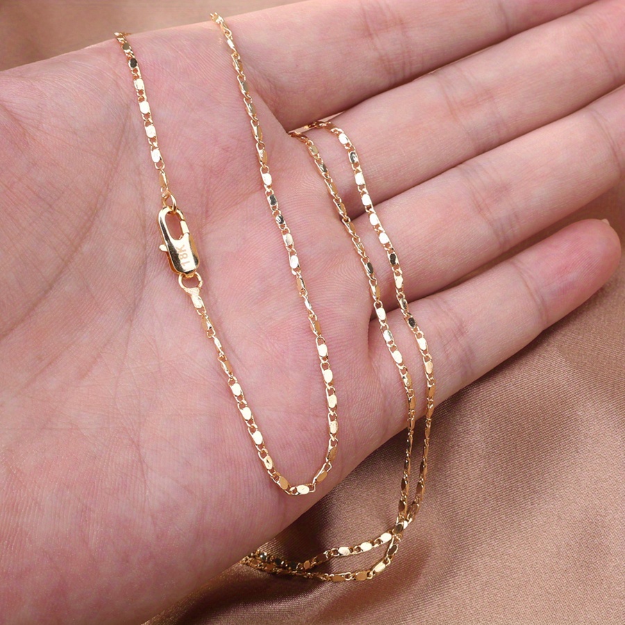 18k Gold Filled Chain Rounded Figaro Style