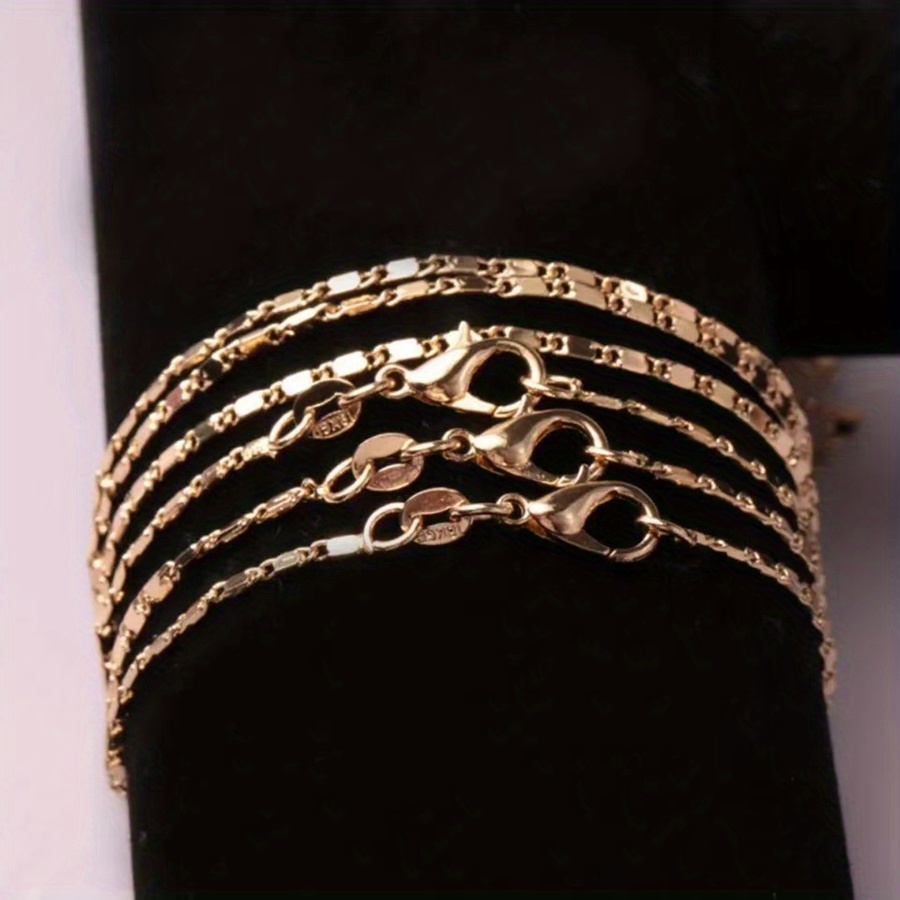 18k Gold Filled Chain Rounded Figaro Style