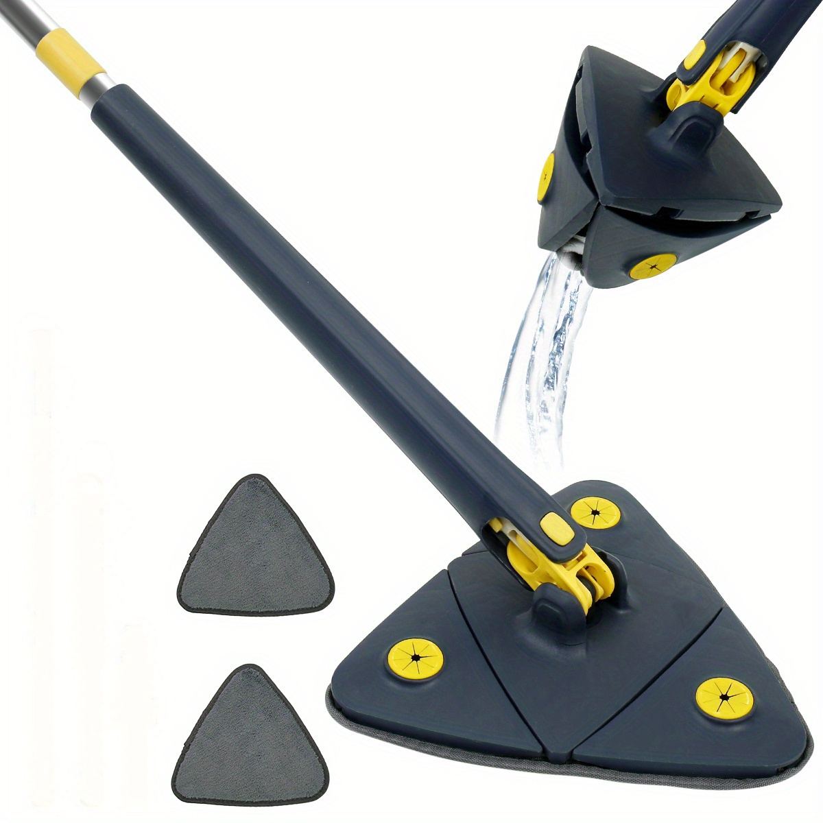 Shinemop – Trapeador de limpieza ajustable giratorio 360, trapeador  triangular original, giratorio de 360, trapeador de limpieza triangular –  Yaxa Colombia