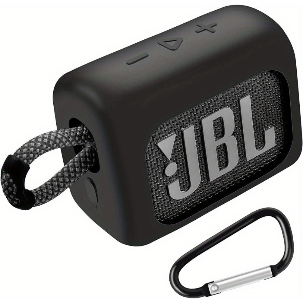 JBL GO 3 Paquete de altavoz Bluetooth ultra portátil impermeable con funda  rígida Megen (negro)