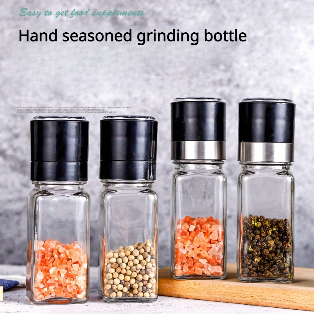 Pepper Grinder Seasoning Bottle Grinding Powder Creative Household Kitchen  Gadgets Plastic Hand Grinder - Temu