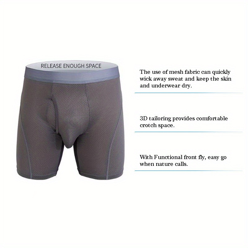 Men s Underwear Mesh Breathable Comfy Quick Drying Stretchy Temu