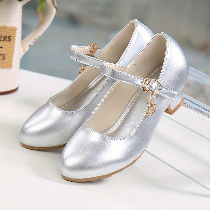 Girls grey shop dress shoes