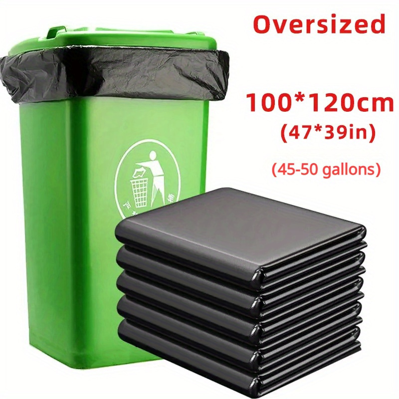 30 Gallon Disposable Heavy Duty Garbage Bag, Large Garden Leaf Bags,  Thickened Plastic Trash Bags, Industrial Garbage Bags, Garden Leaf Bag,  Heavy Duty Trash Bag, For Home Garden Commercial, Cleaning Supplies, Back