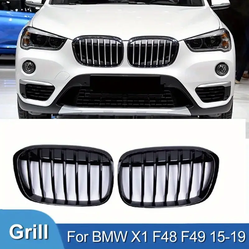 Suitable X1 F48 F49 Gloss Black Grille Car Front Kidney - Temu