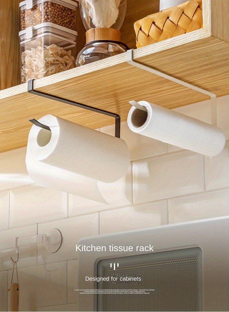 Kitchen Parallel Bars Paste Paper Towel Holder Wall mounted - Temu