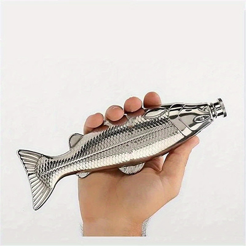 Stainless Steel Trout shaped Stainless Steel Hip - Temu