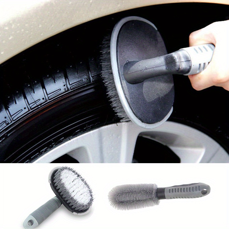 Auto Tire Rim Brush Wheel Hub Cleaning Brushes Car Tire - Temu