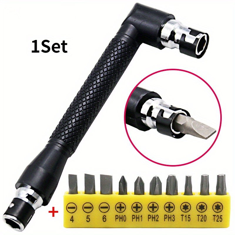 

New Portable L-shaped Dual Heads Screwdriver Bits Key Utility Tool For Routine