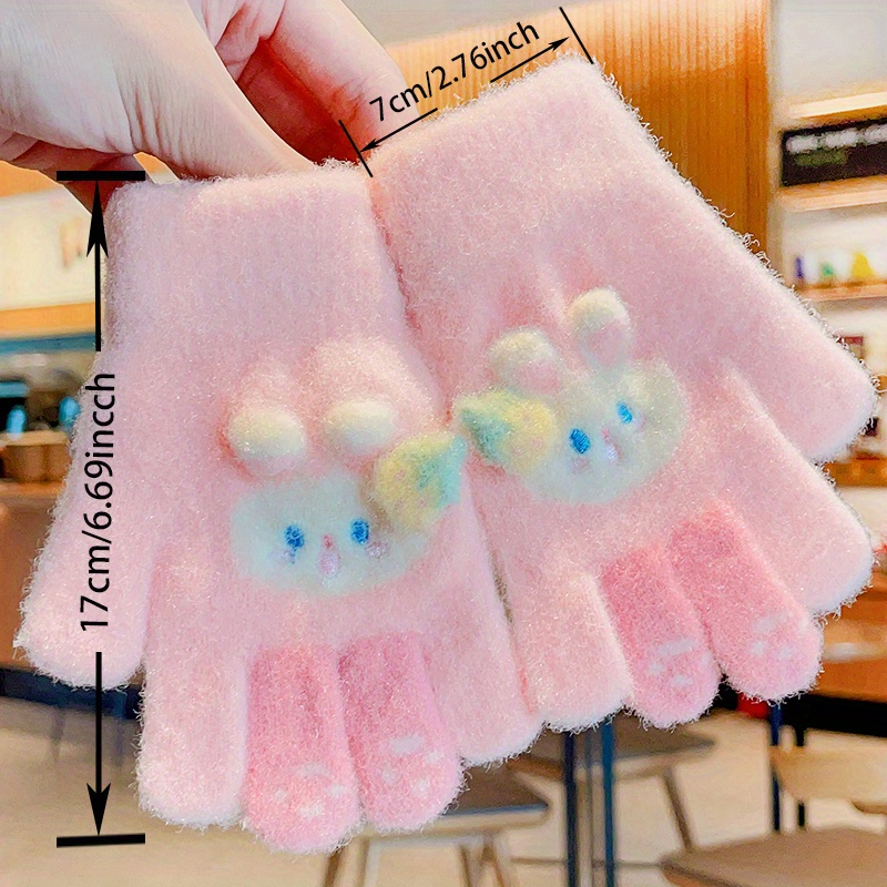 Children's Gloves Cartoon Bear Cold proof Thermal Baby Five - Temu United  Arab Emirates