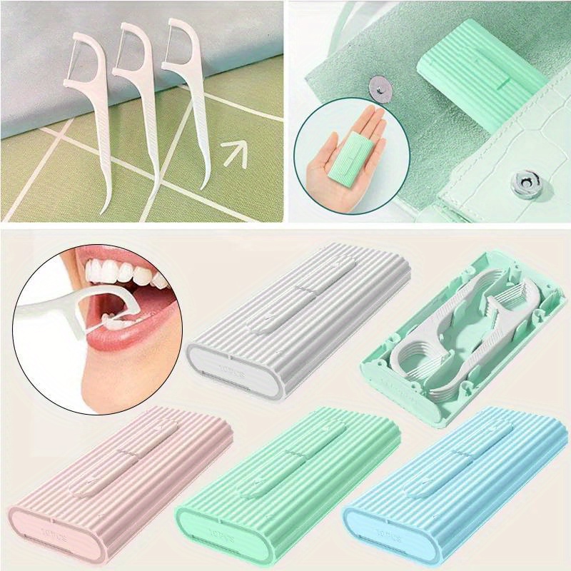 Flosser Dispenser Travel Case Qtip Holder Travel Case Floss Pick Dispenser  Clear Acrylic Storage Box Canister Container With Lid