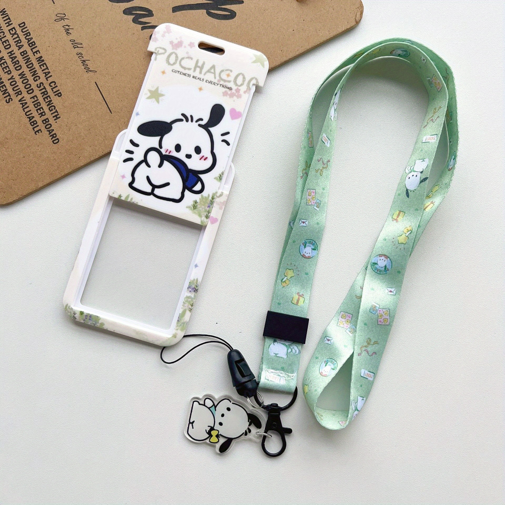 Cute Cartoon Card Holder Portable Lanyard Subway Bus - Temu