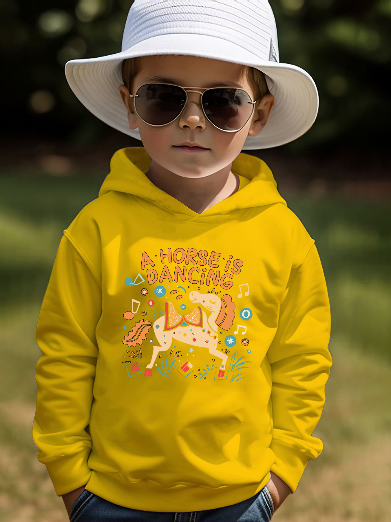 Yellow “The Dancing Kid” Hoodie