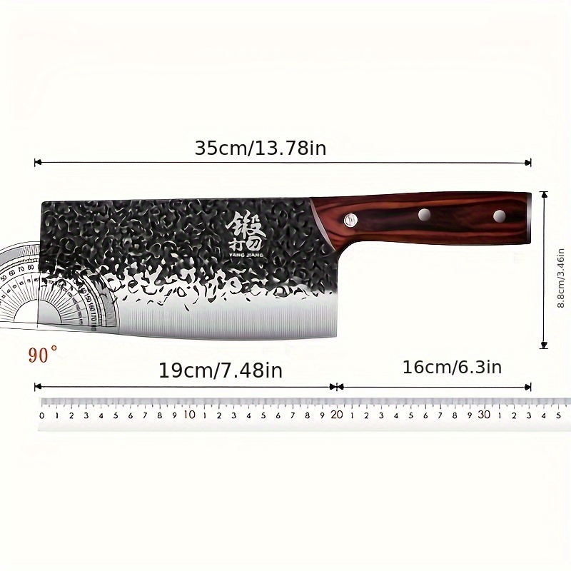 Longquan Kitchen Knife Set, Home Hand-forged Chef's Special Stainless Steel  Vegetable And Meat Cleaver, Bone Chopping Knife Kitchen - Temu