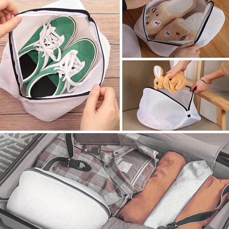 Washing Machine Shoes Bag Travel Shoe Storage bags Portable Mesh Laundry  bag Anti-deformation Protective Clothes organizer
