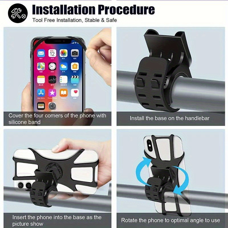 Detachable Bike Phone Holder Universal Bicycle Motorcycle - Temu