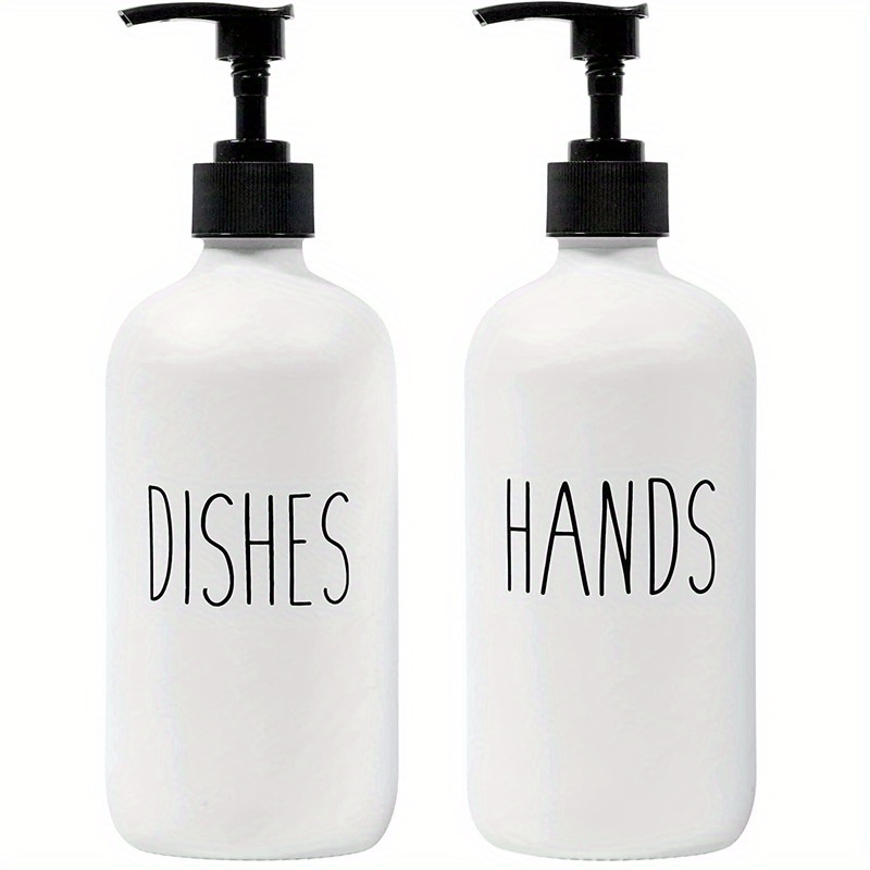 Letter Graphic Soap Dispenser For Kitchen And Bathroom Hands - Temu