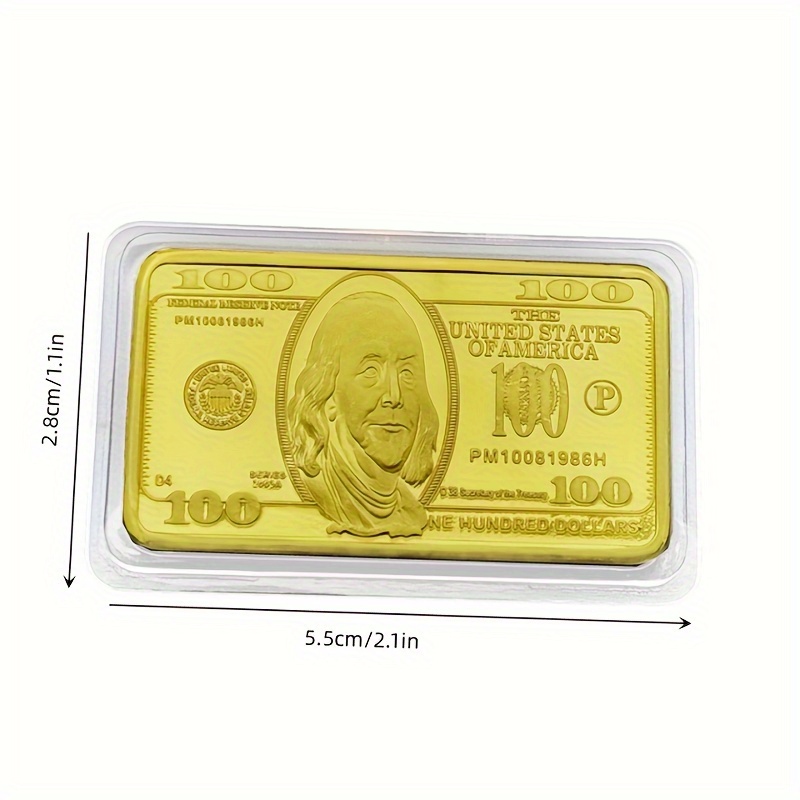 Usa $5,000 24k Gold Clad Bullion Bar