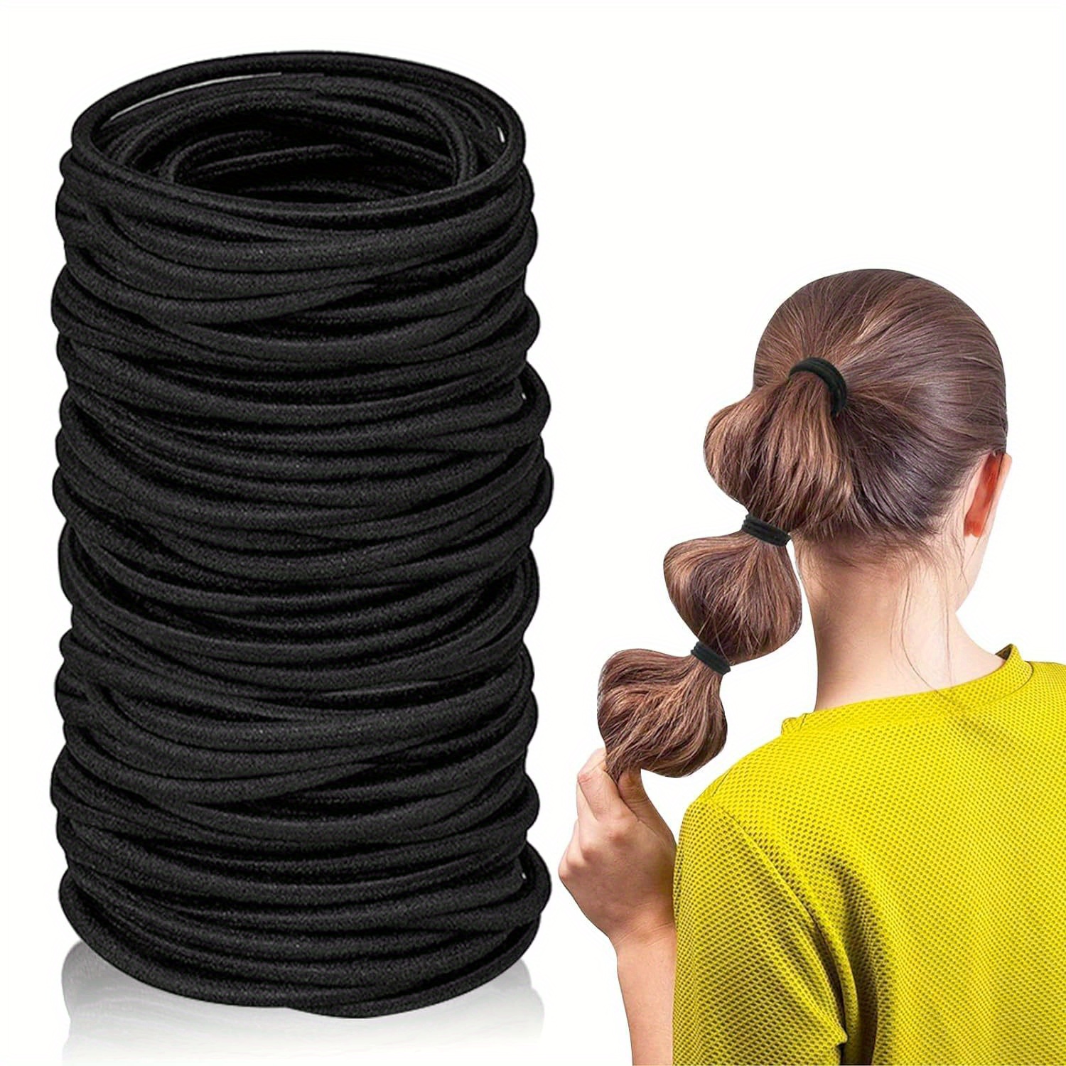 1000pcs Mini Rubber Bands Hair Tie, Scrunchie, Hair Band Simple Hair Rope Elastic Bands Hair Accessories for Kids Children Girls,Hair Products,Temu