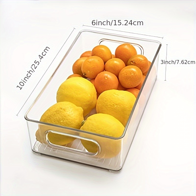 Refrigerator Stackable Storage Bins with Lids, Snack Fruit Storage