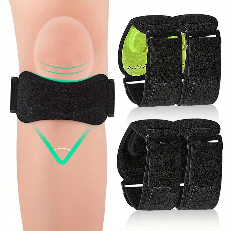 Adjustable Silicone Pad Knee Pads for Running Exercise