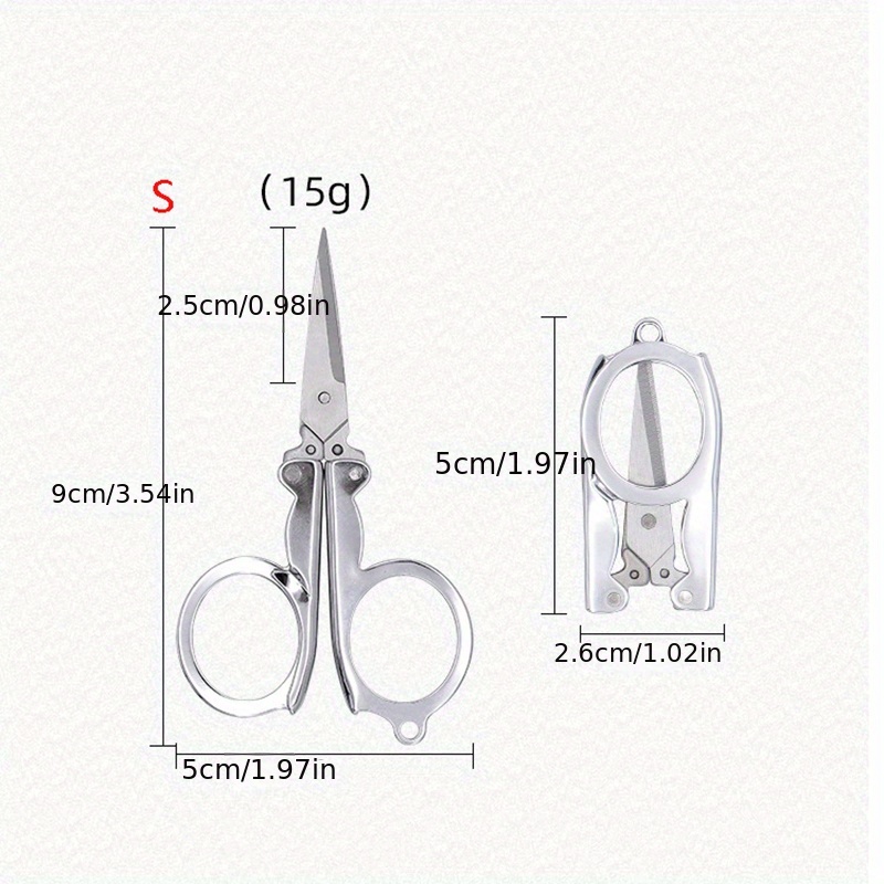 1pc Mini Folding Stainless Steel Pocket Scissors Small Metal Scissor For  Home And Outdoor Travel, Today's Best Daily Deals