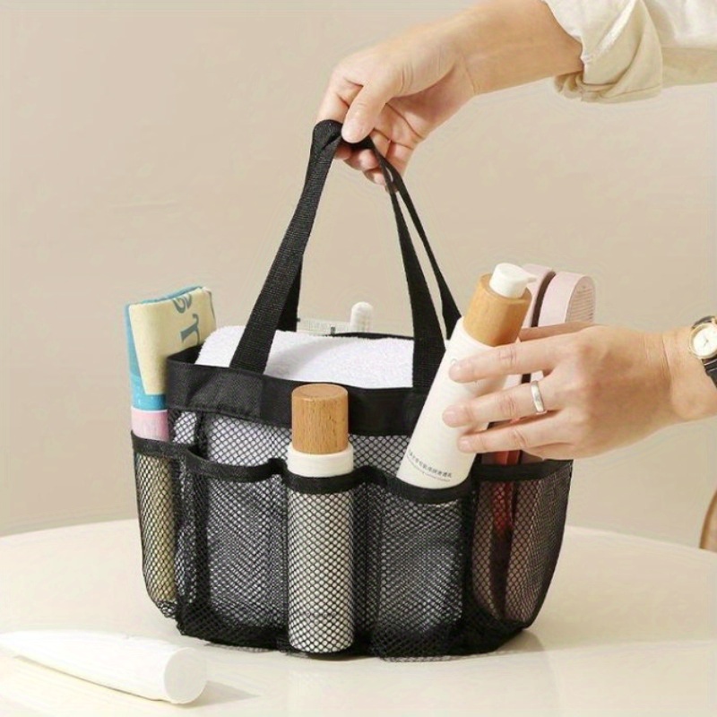 Mesh Shower Caddy Portable for College Dorm Room Essentials,Shower Caddy  Dorm with 8-Pocket Large Capacity for Beach,Swimming,Gym,Travel essentials