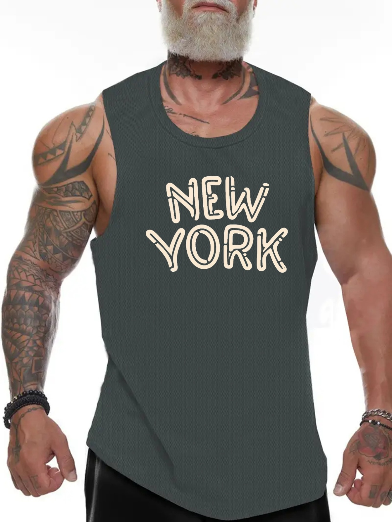 Camiseta Sin Mangas Con Estampado 'New York' Camiseta Sin - Temu Mexico