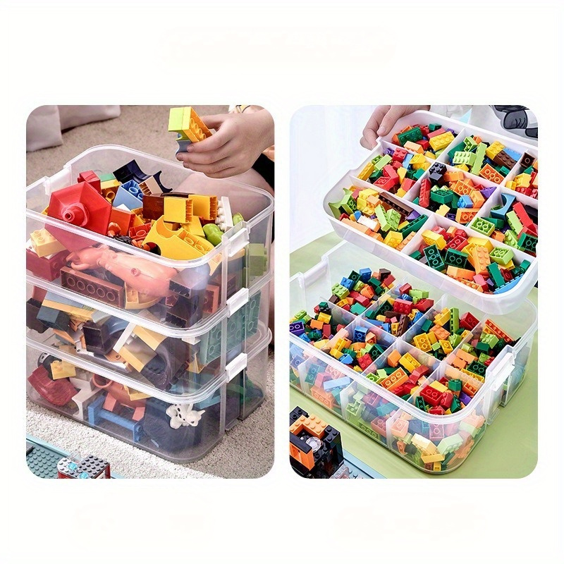 Lego Storage Box Jigsaw Puzzle Sorting Box Building Block Parts  Classification Partition Children Lego Toy Storage