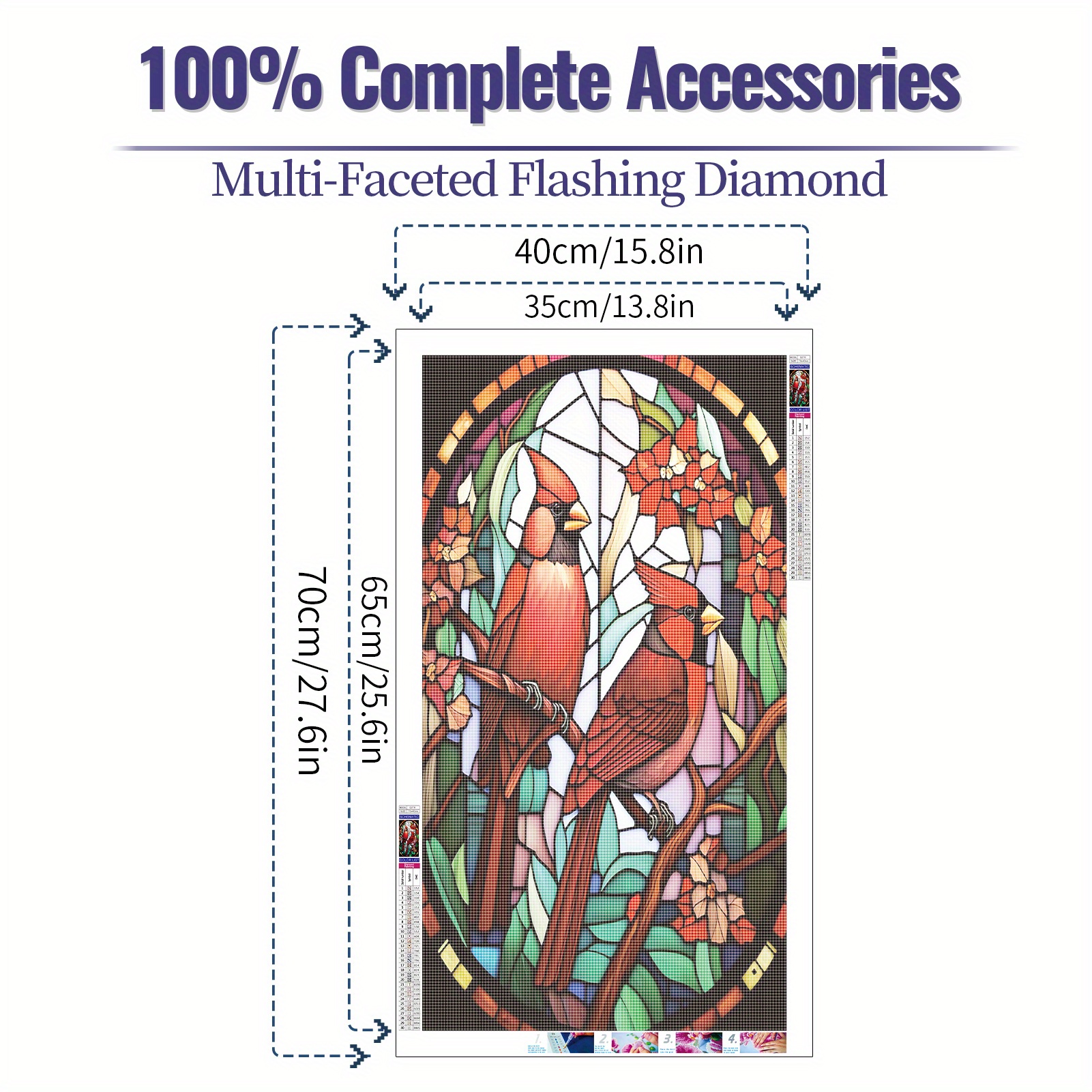 5d Diy Large Artificial Diamond Painting Kits For - Temu