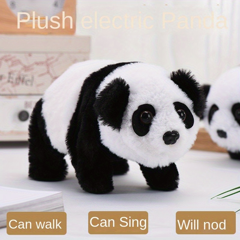 Panda Parlant Répétez Ce Que Vous Dites Pet Robot En Peluche Jouet