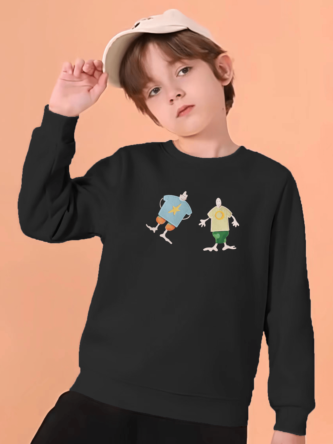 Anime Characters Graphic Print Boys Sweatshirt: Thick Cozy - Temu