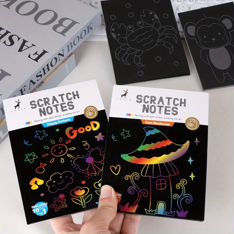 Students' Scratch Paper Book Colorful Diy Scratch Art Book - Temu Austria