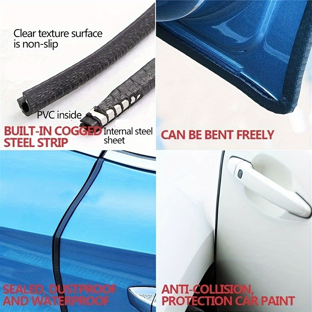 Door Edge Protector Anti-collision Strip Sound Insulation Dust Rubber