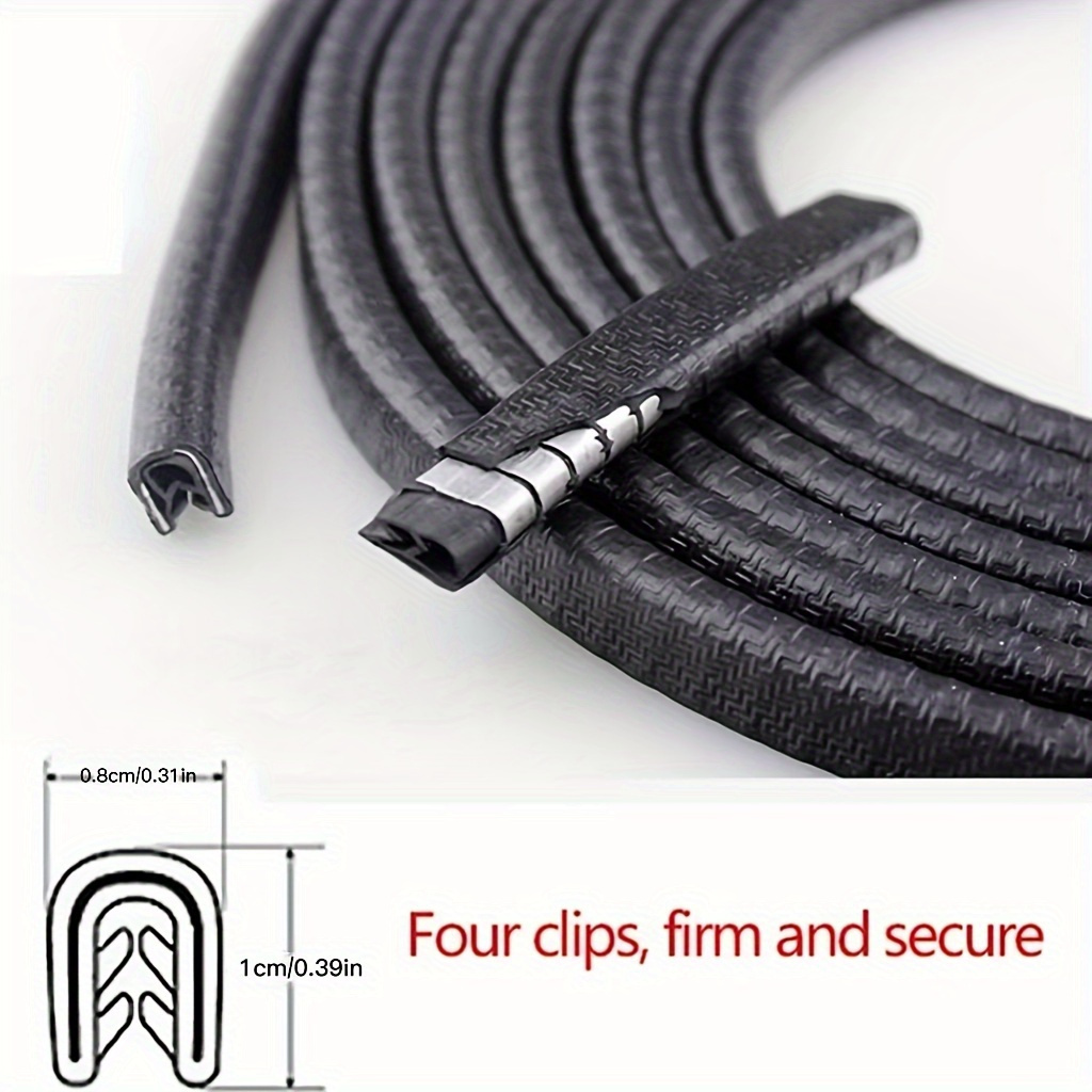 Door Edge Protector Anti-collision Strip Sound Insulation Dust Rubber