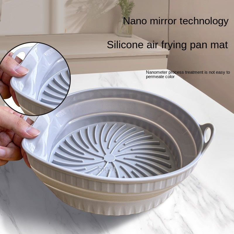 Air Fryer Silicone Baking Tray Round Thickened Air Fryer - Temu