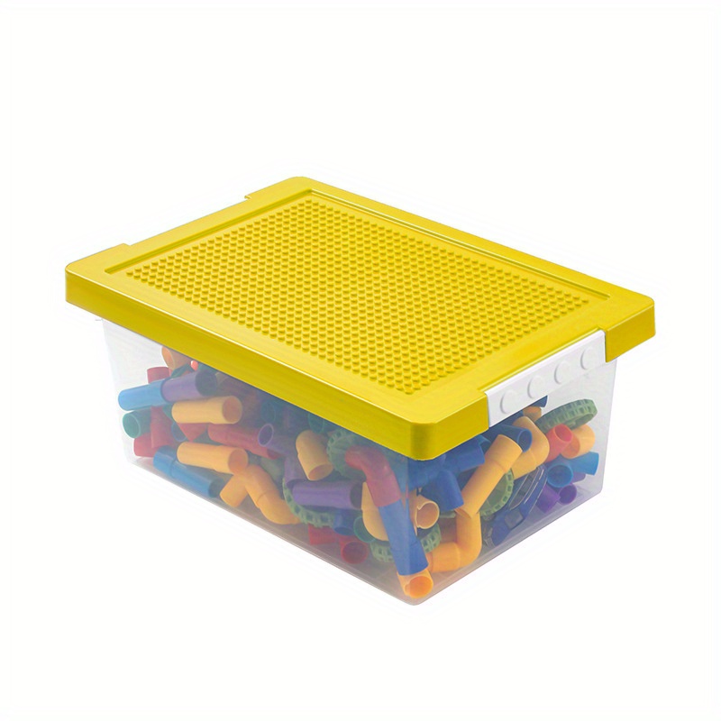 2-Layers Lego Building Block Storage Containers Classification Sorting Box  With Lid Toy Organizer Thicken Plastic