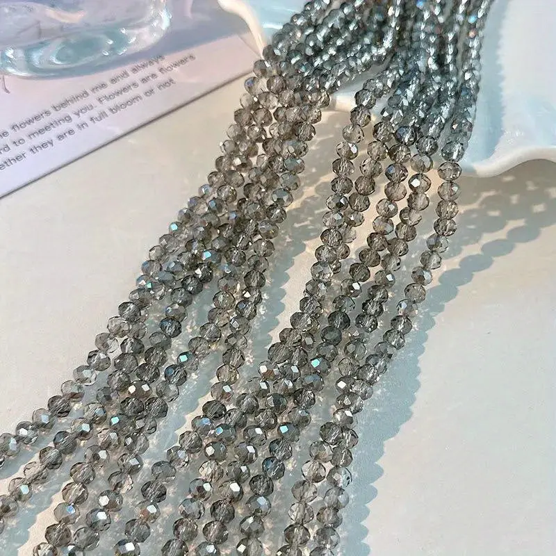 About Faceted Electroplated Crystal Glass Beads Bulk Spacer - Temu