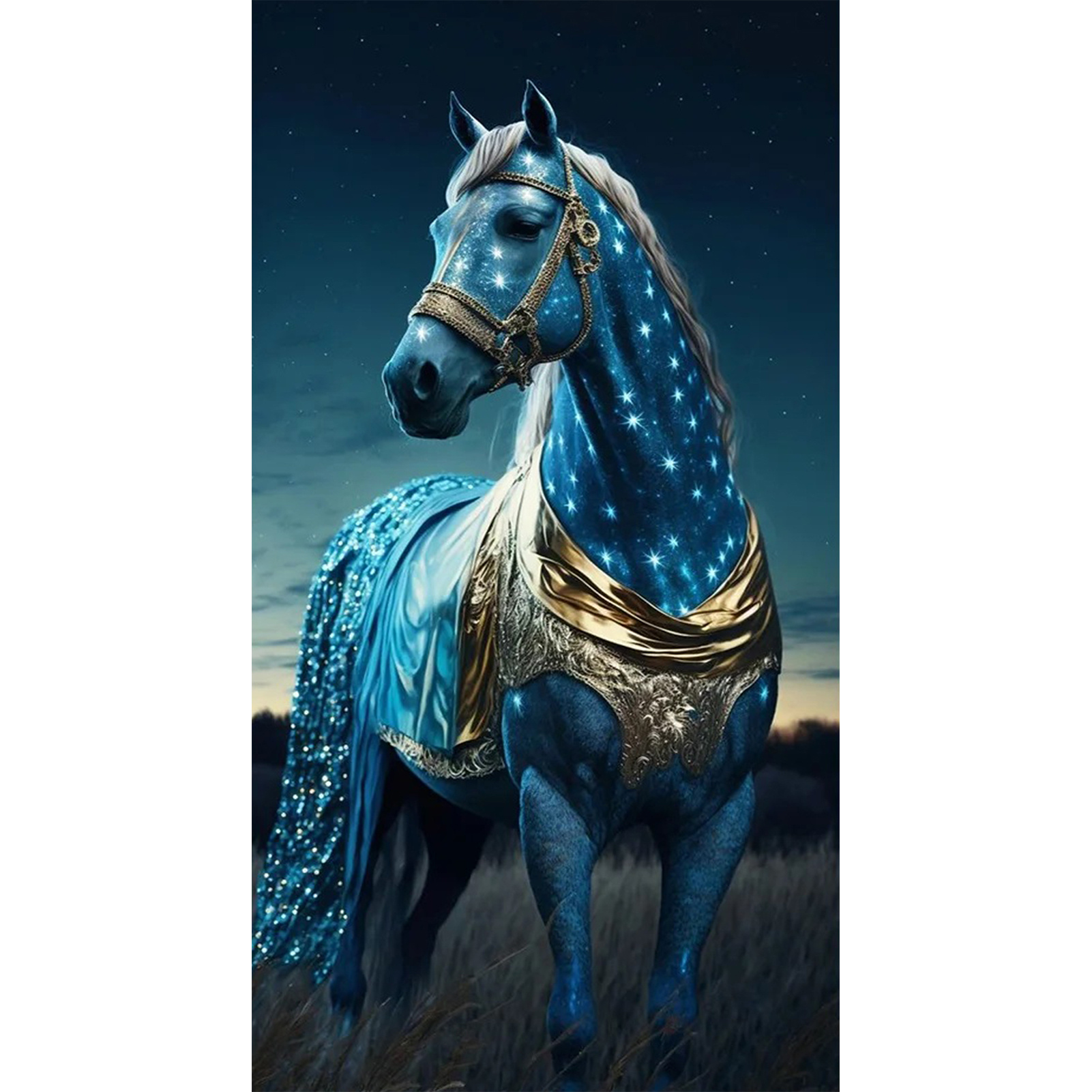 DIY Diamond Painting - Horse Christmas