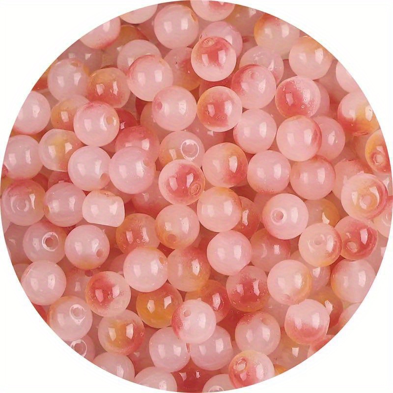 100pcs 8mm Cuentas Acrílicas Gelatina Colores Brillantes - Temu