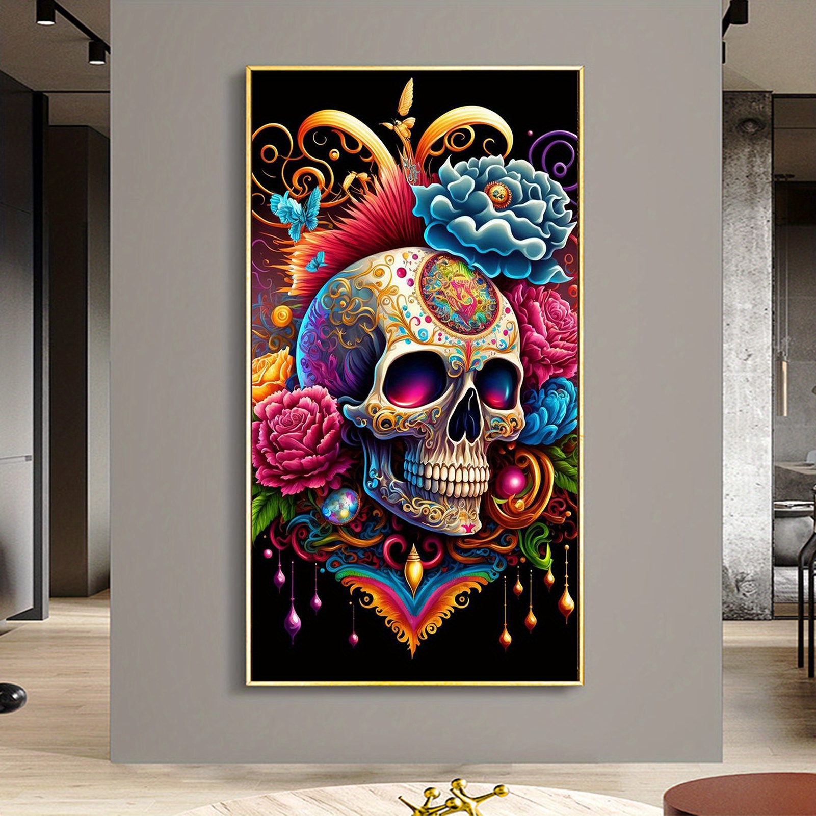 5d Diy Large Diamond Painting Kits For Adult Grim Reaper - Temu