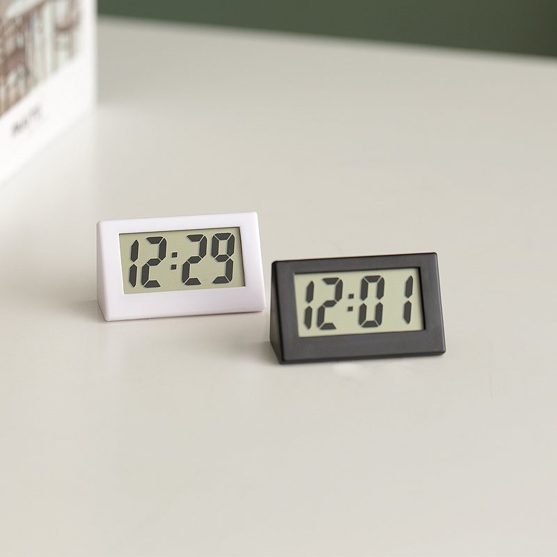 Mini Lcd Digital Uhr Schlafzimmer Einfache Kleine Elektronische Uhr  Tragbare Alter Mann Große Wort Tabelle Student Prüfung Stumm Desktop Uhr -  AliExpress