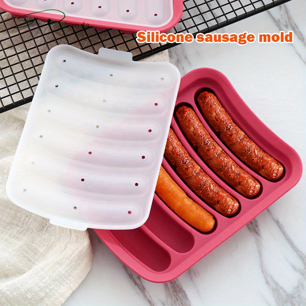 Silicone Sausage Making Mold Food Grade DIY Handmade Hot Dog Rapid  Prototyping Ham Baking Mold For Restaurant And Commercial Use