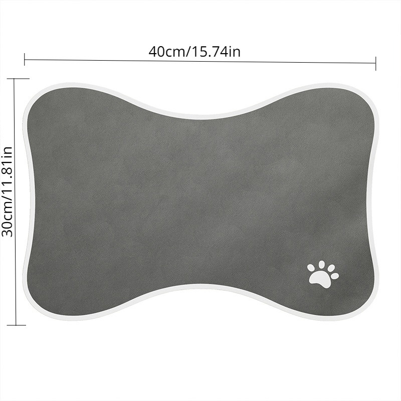 Dog Feeding Mat Absorbent Quick Dry Dog Bowl Mat With Non-slip Backing,  Easy To Clean Dog Placemat Dog Floor Mat - Temu