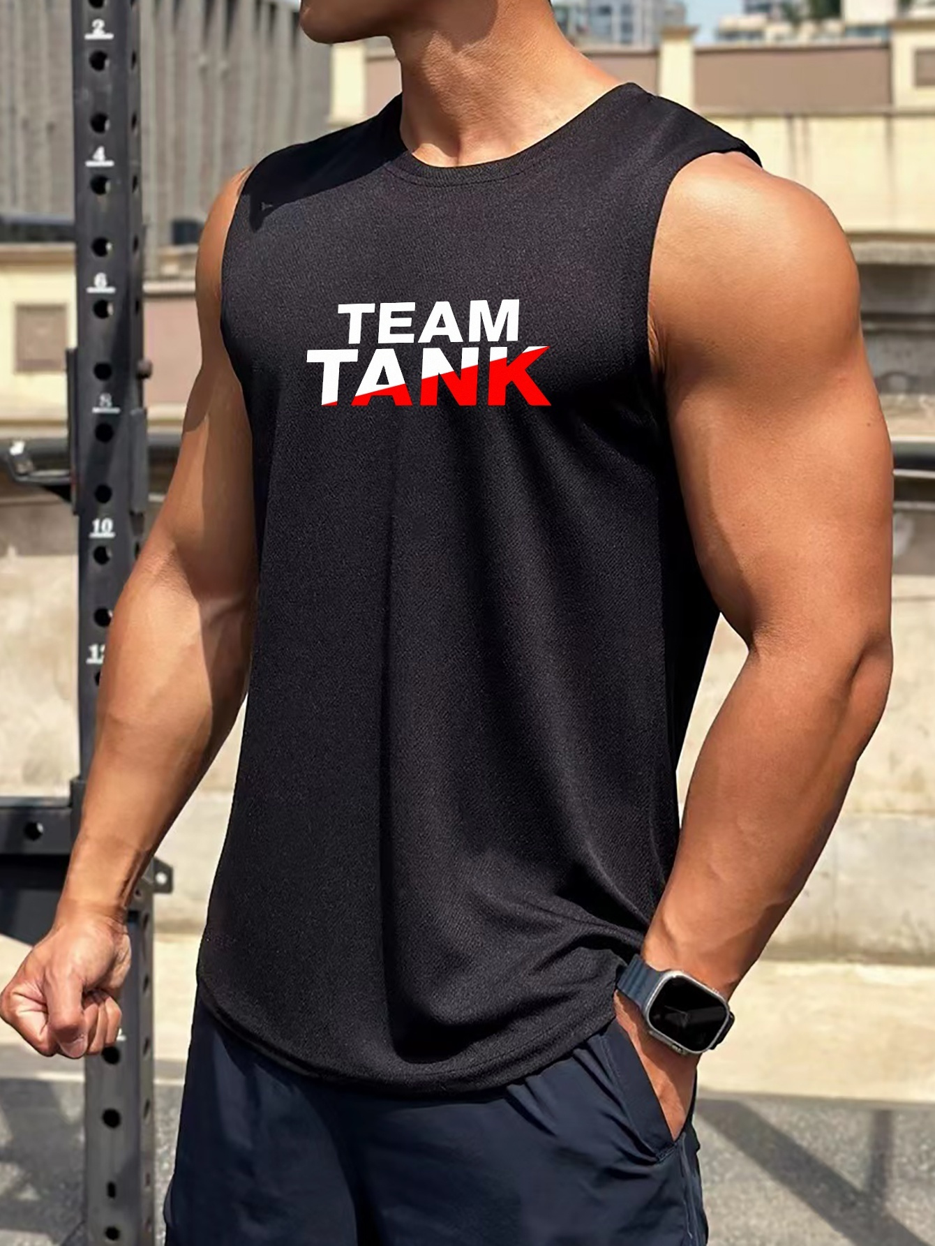 Team Print Men's Casual Breathable Comfy Sleeveless Tank - Temu