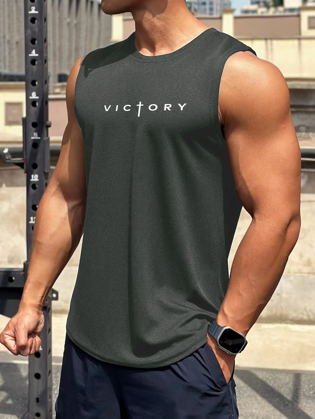 Tank Top Muscle Shirt - Temu