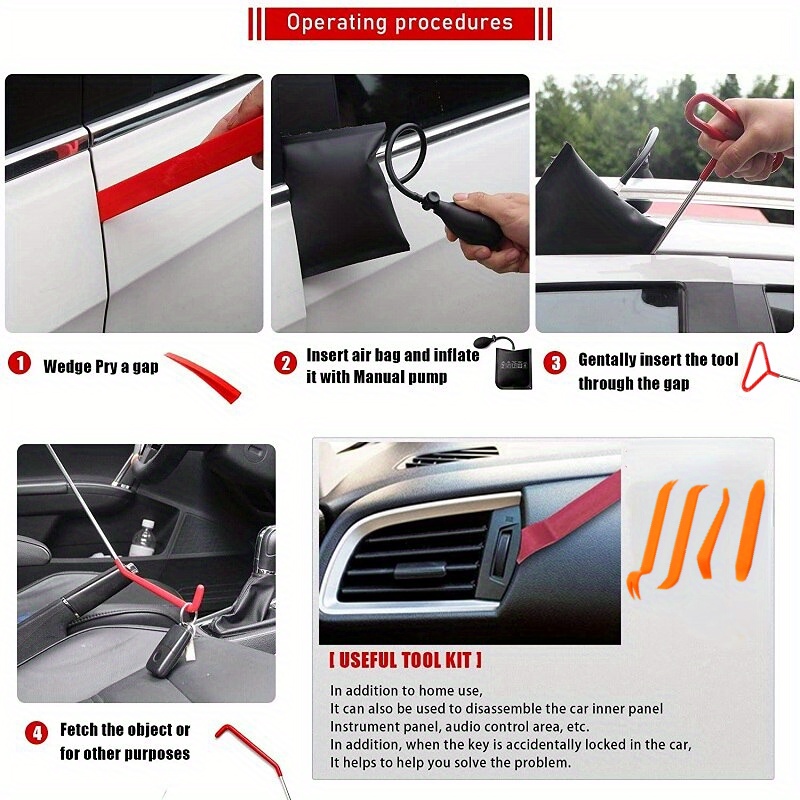 How to Use an Air Wedge Pumps to Open a Vehicle
